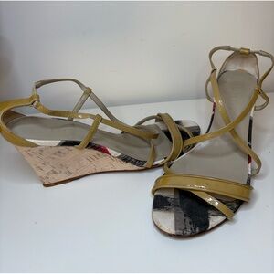 Burberry wedges size 8